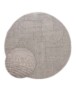 Tapis Rond scandinave - Contour Bend gris - overzicht, thumbnail