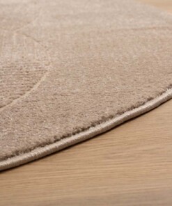 Tapis Rond scandinave - Contour Circle beige - close up, thumbnail