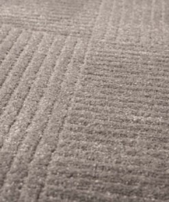 Tapis Rond scandinave - Contour Circle gris - close up
