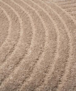 Tapis de couloir scandinave - Contour Curve beige - close up, thumbnail Tapis de couloir scandinave - Contour Curve beige - close up, thumbnail