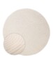 Tapis Rond scandinave - Contour Curve Crème - overzicht, thumbnail