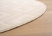 Tapis Rond scandinave - Contour Diamond Crème - close up, thumbnail