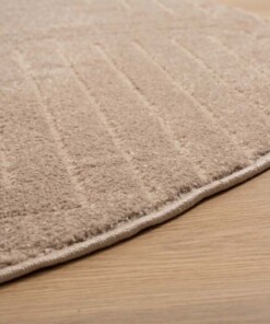 Tapis Rond scandinave - Contour Edge beige - close up, thumbnail Tapis Rond scandinave - Contour Edge beige - close up, thumbnail