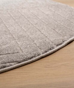 Tapis Rond scandinave - Contour Edge gris - close up, thumbnail Tapis Rond scandinave - Contour Edge gris - close up, thumbnail