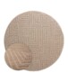 Tapis Rond scandinave - Contour Gem beige - overzicht, thumbnail