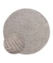 Tapis Rond scandinave - Contour Gem gris - overzicht, thumbnail