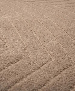 Tapis scandinave - Contour Leaf beige - close up