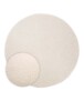 Tapis Rond scandinave - Contour Leaf Crème - overzicht, thumbnail