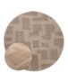 Tapis Rond scandinave - Contour Stone beige - overzicht, thumbnail