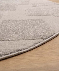 Tapis Rond scandinave - Contour Stone gris - close up, thumbnail Tapis Rond scandinave - Contour Stone gris - close up, thumbnail