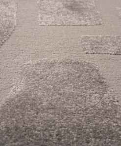 Tapis Rond scandinave - Contour Stone gris - close up