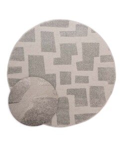 Tapis Rond scandinave - Contour Stone gris - overzicht