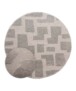 Tapis Rond scandinave - Contour Stone gris - overzicht, thumbnail