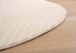 Tapis Rond scandinave - Contour Bend Crème - close up, thumbnail