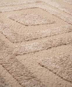 Tapis scandinave - Contour Diamond beige - close up