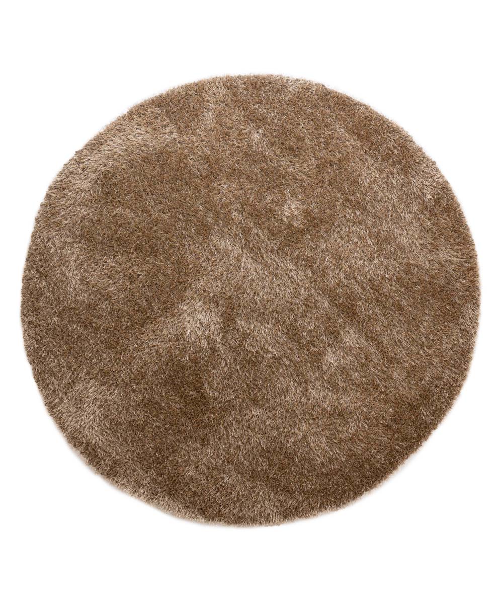 Tapis rond en velours à poils longs - Posh beige - overzicht Tapis rond en velours à poils longs - Posh beige - overzicht