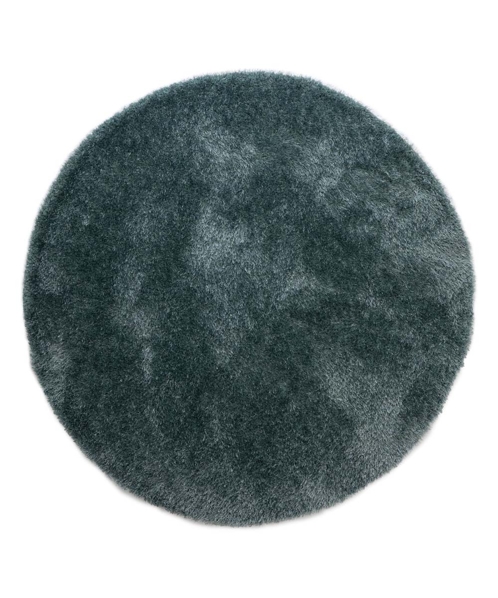 Tapis velours rond - Posh bleu - overzicht Tapis velours rond - Posh bleu - overzicht