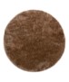Tapis velours rond - Posh marron - overzicht, thumbnail