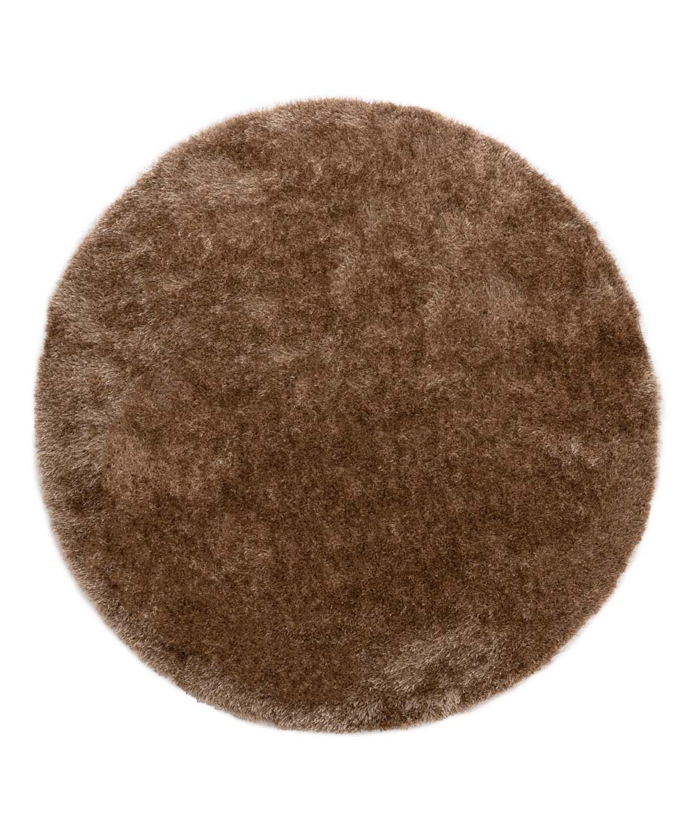 Tapis velours rond - Posh marron - overzicht Tapis velours rond - Posh marron - overzicht