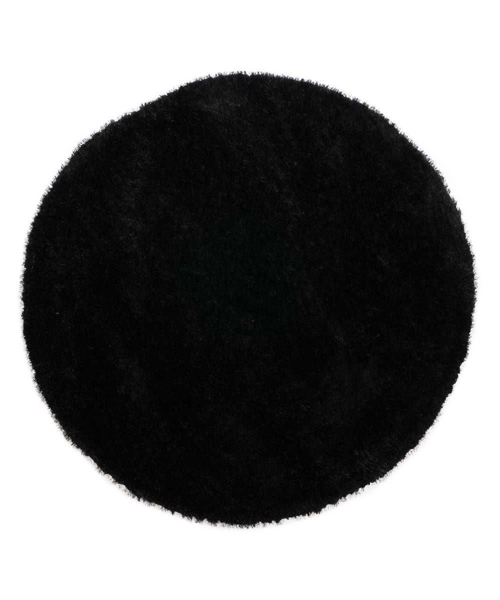 Tapis velours rond - Posh noir - overzicht Tapis velours rond - Posh noir - overzicht