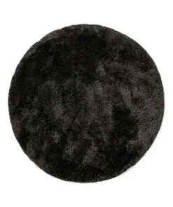 Tapis Shaggy Rond - Meadow Anthracite - overzicht