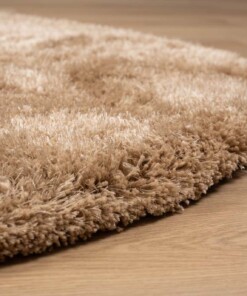 Tapis Shaggy Rond - Meadow beige - close up, thumbnail Tapis Shaggy Rond - Meadow beige - close up, thumbnail