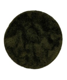 Tapis Shaggy Rond - Meadow vert olive - overzicht, thumbnail