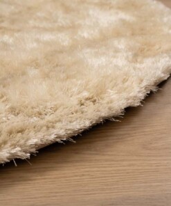 Tapis Shaggy Rond - Spark Crème - close up, thumbnail Tapis Shaggy Rond - Spark Crème - close up, thumbnail