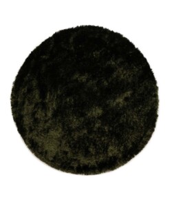 Tapis Shaggy Rond - Spark vert olive - overzicht