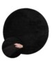 Tapis velours Rond - Flair noir - overzicht, thumbnail