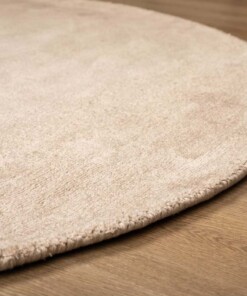 Tapis viscose ovale - Glamour beige - close up, thumbnail Tapis viscose ovale - Glamour beige - close up, thumbnail