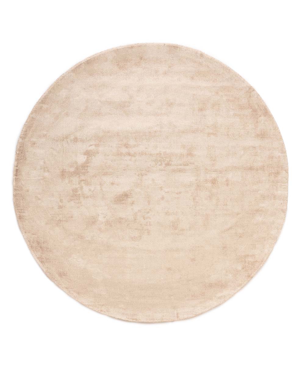 Tapis viscose rond - Glamour beige - overzicht Tapis viscose rond - Glamour beige - overzicht