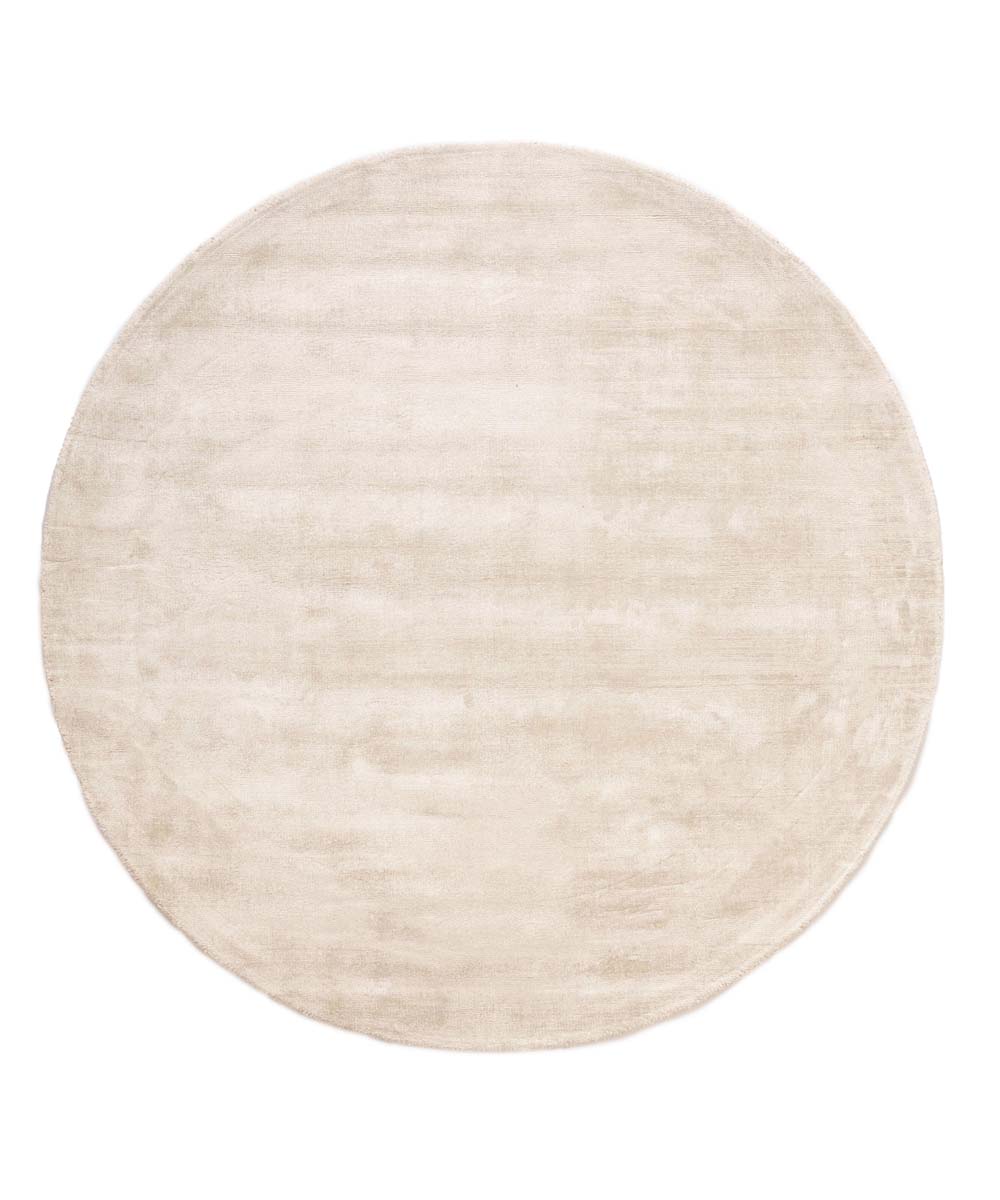 Tapis viscose rond - Glamour ivoire - overzicht Tapis viscose rond - Glamour ivoire - overzicht