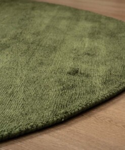 Tapis viscose ovale - Glamour vert - close up, thumbnail Tapis viscose ovale - Glamour vert - close up, thumbnail
