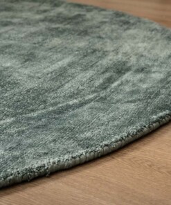 Tapis viscose ovale - Glamour azur - close up, thumbnail Tapis viscose ovale - Glamour azur - close up, thumbnail