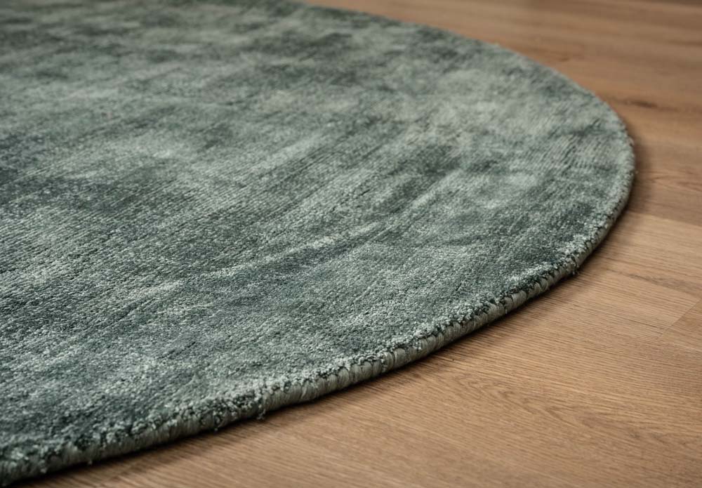 Tapis viscose ovale - Glamour azur - close up Tapis viscose ovale - Glamour azur - close up