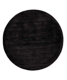 Tapis viscose rond - Glamour noir - overzicht, thumbnail