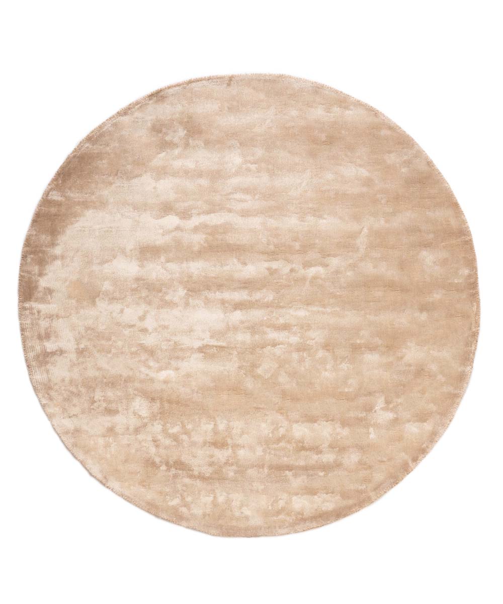 Tapis viscose rond - Pearl beige - overzicht Tapis viscose rond - Pearl beige - overzicht