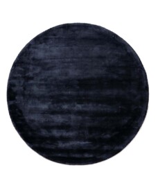 Tapis viscose rond - Pearl bleu marine - overzicht, thumbnail