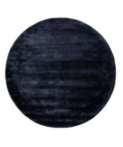 Tapis viscose rond - Pearl bleu marine - overzicht