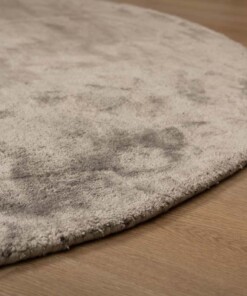 Tapis viscose ovale - Pearl argent - close up, thumbnail Tapis viscose ovale - Pearl argent - close up, thumbnail