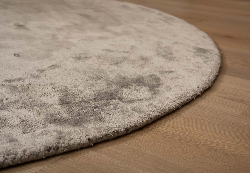 Tapis viscose ovale - Pearl argent - close up Tapis viscose ovale - Pearl argent - close up