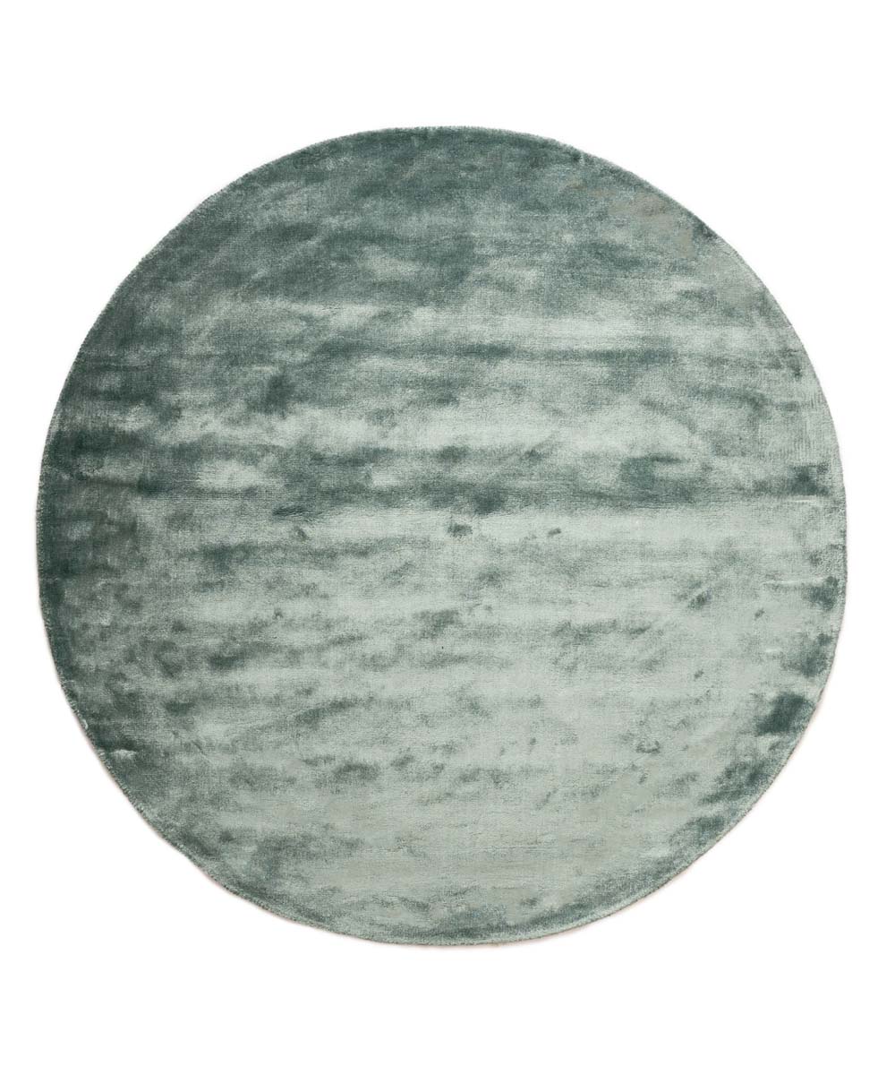 Tapis viscose rond - Pearl azur - overzicht Tapis viscose rond - Pearl azur - overzicht