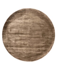 Tapis viscose rond - Pearl marron - overzicht