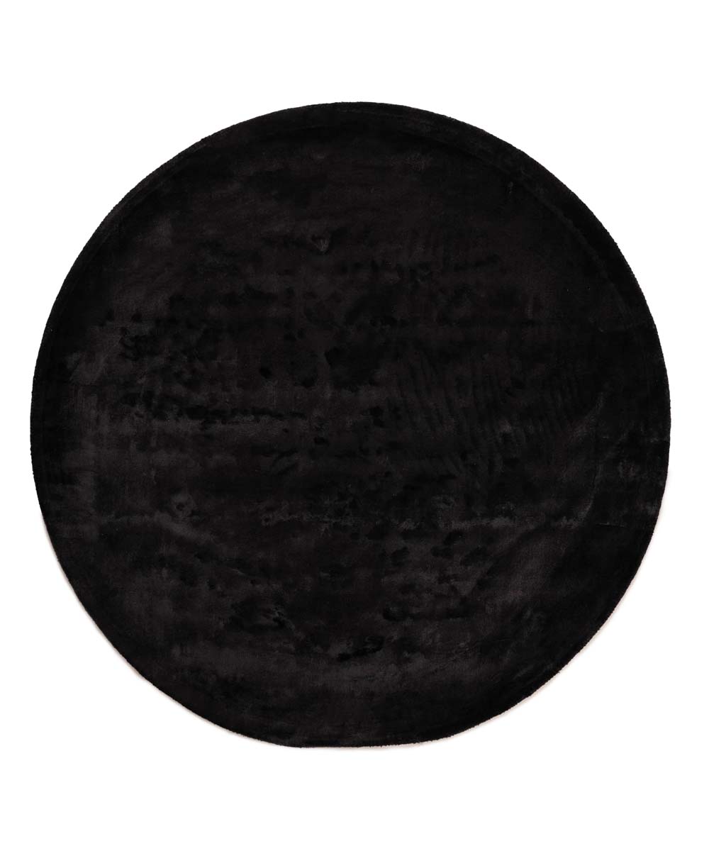 Tapis viscose rond - Pearl noir - overzicht Tapis viscose rond - Pearl noir - overzicht