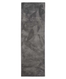 Tapis de coulouir poil ras moelleux - Plush gris - overzicht, thumbnail