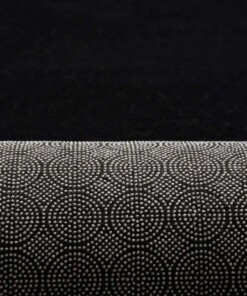 Tapis Rond poil ras moelleux - Plush noir - achterkant