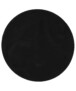 Tapis Rond poil ras moelleux - Plush noir - overzicht, thumbnail