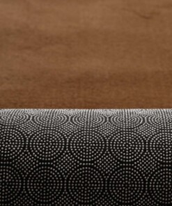 Tapis poil ras moelleux - Plush marron - achterkant
