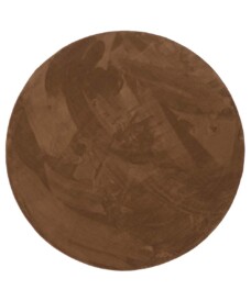 Tapis Rond poil ras moelleux - Plush marron - overzicht, thumbnail Tapis Rond poil ras moelleux - Plush marron - overzicht, thumbnail
